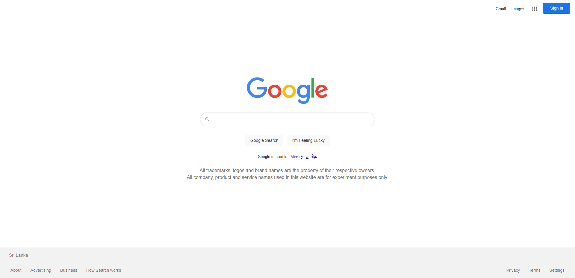 Google Clone Web Page Screenshot